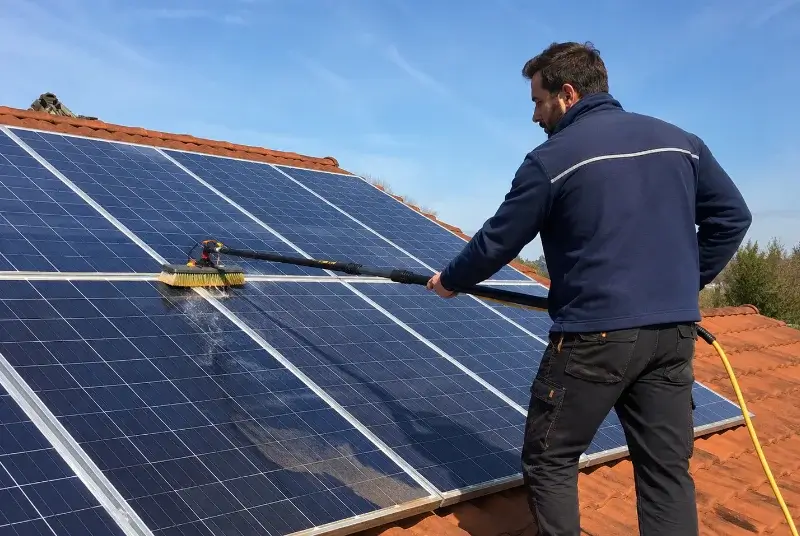 Nettoyage et entretien de panneaux solaires à Nages